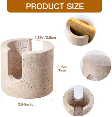 Natural Marble Sponge Holder for Kitchen Sink