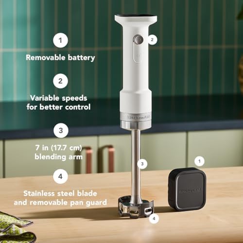 KitchenAid Go Cordless Hand Blender, battery included, KHBRV71 - Image 3