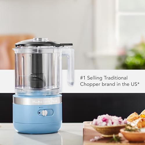 KitchenAid 5 Cup Food Chopper Cordless KFCB519VB, Blue Velvet - Image 6