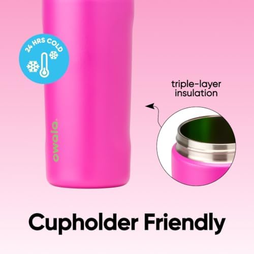 Owala FreeSip Kids Stainless Steel Water Bottle 16 oz All the Berries