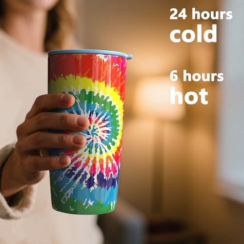 TILUCK 20 oz Insulated Coffee Tumbler with BPA-Free Lid - Image 3