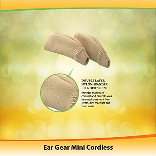 Ear Gear Mini Cordless – Protect Hearing Aids from Dirt, Sweat, Moisture, Wind – Fits Hearing Instruments 1” to 1.25” - Image 2