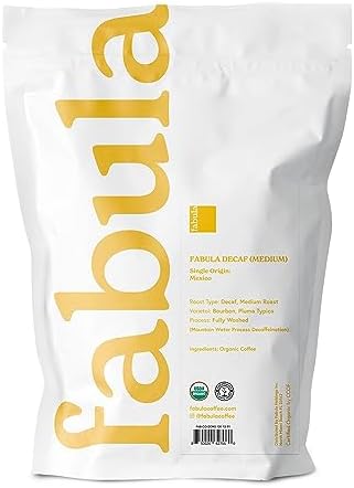 Low Acid Decaf Coffee Ground, USDA Organic Coffee Medium Roast - Single Origin - Non-GMO - No Molds - Mycotoxins Pesticides Free Coffee - 12 Oz