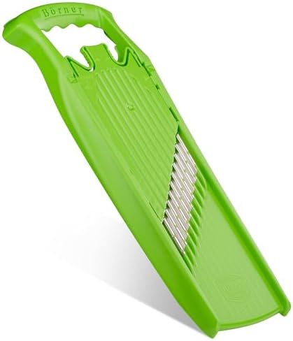 Börner by Reston Lloyd Wave-Waffle Power Line • Crinkle Cut/Spirelli Vegetable Slicer • Slicer for Wave Waffle Cut Style • Multiple Thickness Options • Made in Germany, Lime by B%C3%B6rner