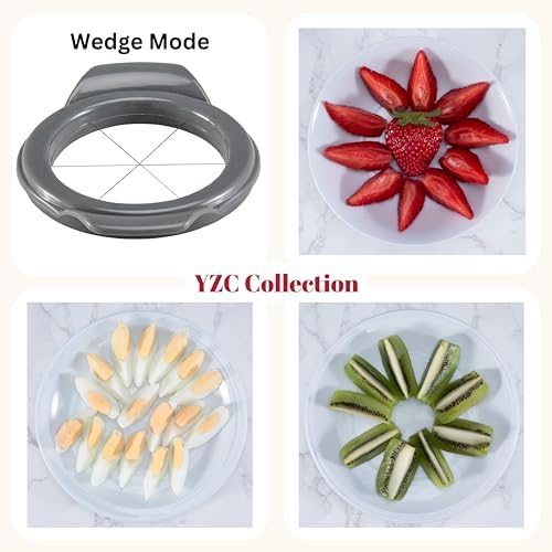 YZC Egg Slicer For Hard- Boiled Eggs - Multipurpose Strawberry Slicer Stainless Steel Wire Cutter - Dicer for Soft Fruit, Mushroom, Avocado - Great as Egg Cutter, Banana Slicer, Kiwi Cutter, Egg Dicer - Image 5