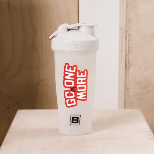BPN Shaker Bottle, Go One More 28oz, White