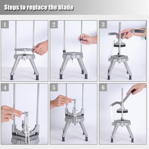 1/4" Replacement Dicer Chopper Blade with Pusher Block