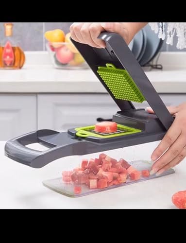 16 in 1 Vegetable Cutter Kitchen Tool with Container Kitchen Accessories Slicer Cutter Onion Chopper Dicer CUTTER by Unknown