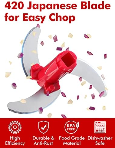 Food Chopper, Vegetable Chopper, Pull String Onion Chopper Dicer, 800ML