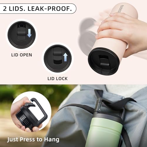BJPKPK 20 oz Insulated Travel Water Bottle, Coffee Tumbler Stainless Steel - Image 6