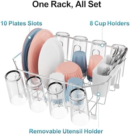 Small in Sink Dish Drying Rack - Stainless Steel for RV Kitchen