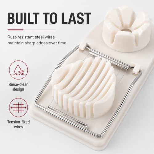 2 in 1 Multipurpose Egg Slicer, Even Cuts for Eggs and Soft Fruits - Image 6