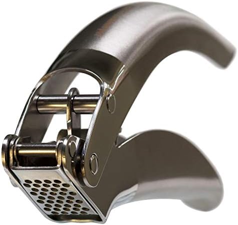 High-Capacity Stainless Steel Double-Lever Garlic Press