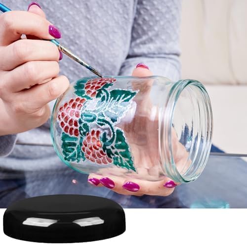 JARMING COLLECTIONS Mason Jars 16 oz Glass Extra Wide Mouth Pint Storage Jars with Lids - BPA Free Plastic Storage Lids - Made in USA - Pint Glass Jars 16 oz with Lids, Ryan16BKX3