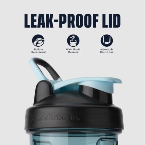 BlenderBottle ProSeries Tritan Shaker Bottle 28 oz Black/Blue - Image 2