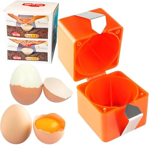 Egg Shell Opener, Egg Cracker Tool, Egg Peeler, Egg Peeler Tool for Hard Boiled Eggs New Kitchen Gadgets for Raw Egg - Red by SYXLTSH