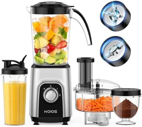 4-in-1 Blender/Food Processor Combo Max 1000W, Dishwasher Safe