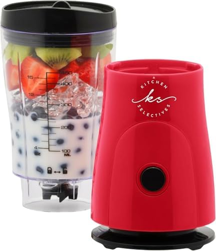 Kitchen Selectives 14-Ounce Mini Blender, Color Series, Red - Image 4