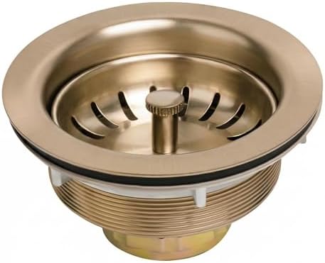 Champagne Bronze Kitchen Sink Drain,Fit 3.5 inch Standard Sink