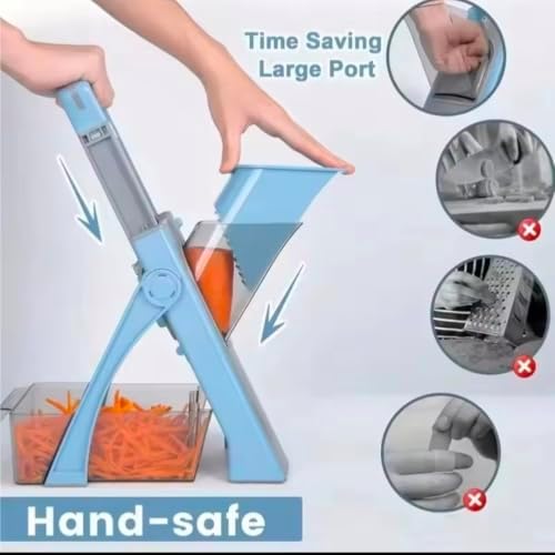 Safe Mandoline Slicer for Kitchen, Standing Vegetable Chopper & Julienne - Image 2