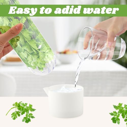 3 Pack Herb Keeper for Refrigerator, Fresh Herb Saver for Cilantro, Parsley