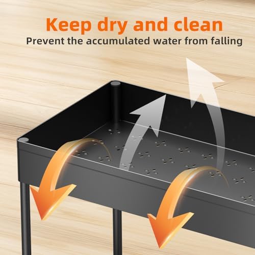 Under Sink Organizer 2 Pack, 2 Tier with Sliding Basket