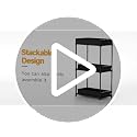 3-Pack 2-Tier Under Sink Organizers with Sliding Drawers