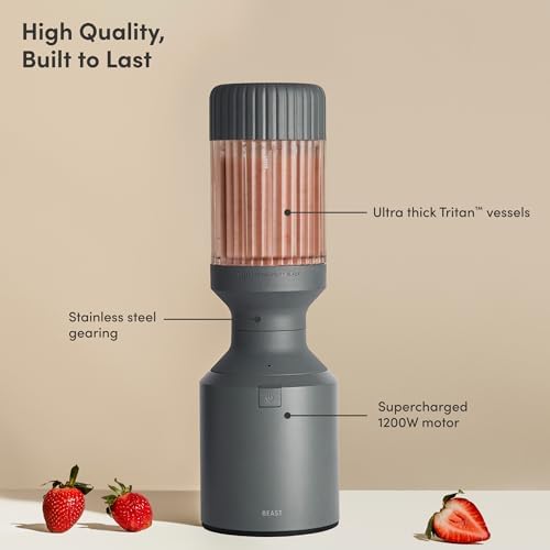 Beast Mega 1200 Countertop Blender, Charcoal, 1200W - Image 2