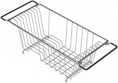 Stainless Over Sink Counter Top Dish Drainer Drying Rack