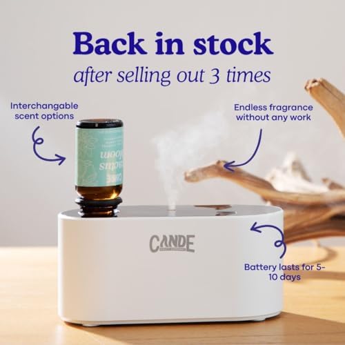 CANDECraftCo Waterless Travel Diffuser Gift Set, Bakery Scents, 3 Oils - Image 4