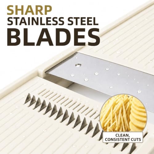 Safe Mandoline Slicer For Kitchen, 5-Setting Adjustable Vegetable Slicer - Image 3