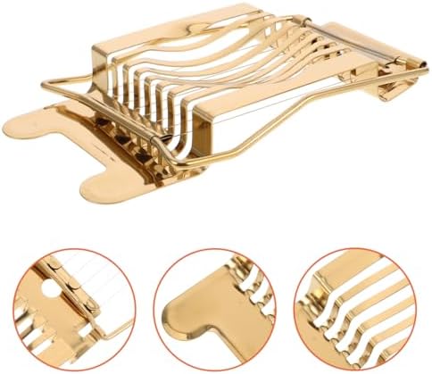 Gadpiparty Egg Slicer Stainless Steel Egg Slicer and Fruit Dicer for Hard Boiled Eggs Mushrooms Cheese Strawberries and Bananas Ergonomic Kitchen Tool Compact 5.51 X 3.66 X 0.78 in - Image 3
