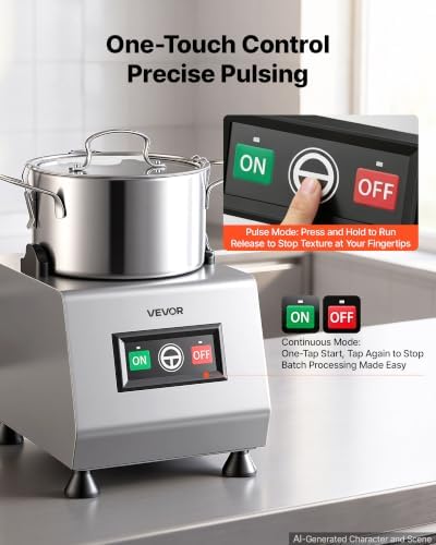 Food Processor 3.2 qt 3 L Commercial Electric Vegetable Chopper 400W