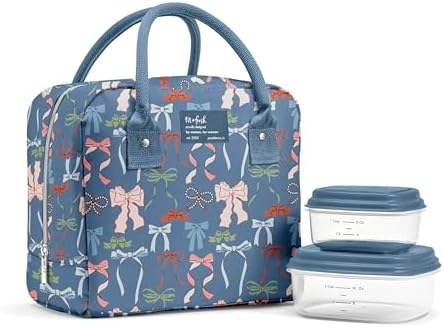 Bloomington Insulated Lunch Bag for Women w/ Containers
