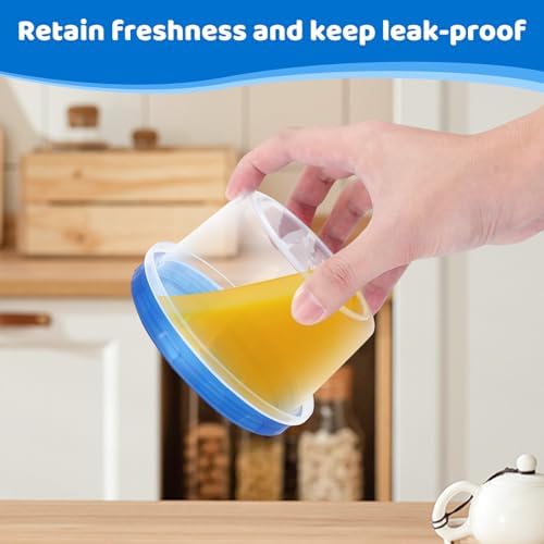Freezer Storage Containers, [10 Pack-16 oz] Ultra Thick Freezer Containers with Leakproof Twist Top Lids, Heavy Duty BPA Free Stackable Food Containers for Lunch/Salad/Leftover/Soup/Oats/Ice Cream