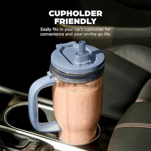 Ninja BlendBOSS 26oz Travel Tumbler & Straw, Cyberspace, XSKDB326SLCY - Image 5