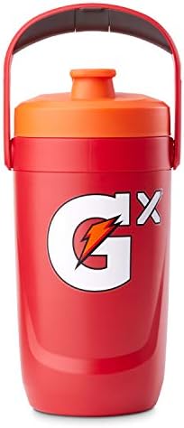 Gx Performance Jug, 64oz, Leakproof, Non Slip Grip, Great for Athletes, Red