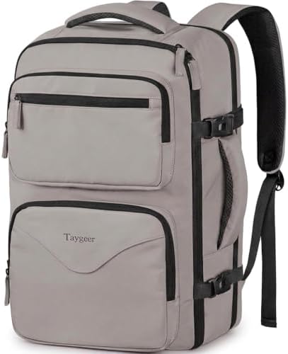 Taygeer Travel Backpack with Shoe Pouch, TSA Approved Personal Item Bag by Taygeer