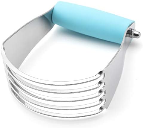 Spring Chef Medium Dough Blender Hand Tool, Durable Pastry Cutter, Aqua Sky by SpringChef