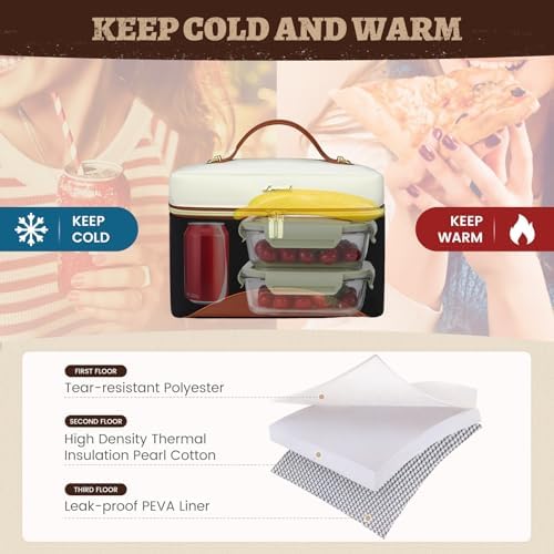 Insulated Lunch Box for Women,Adult Lunch Cooler Bag Women