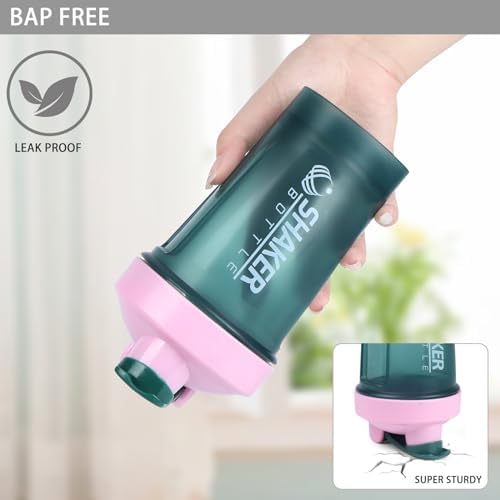 400ml Protein Shaker Bottle,Gym Small Shakes Cup with Mixing Ball - Image 5