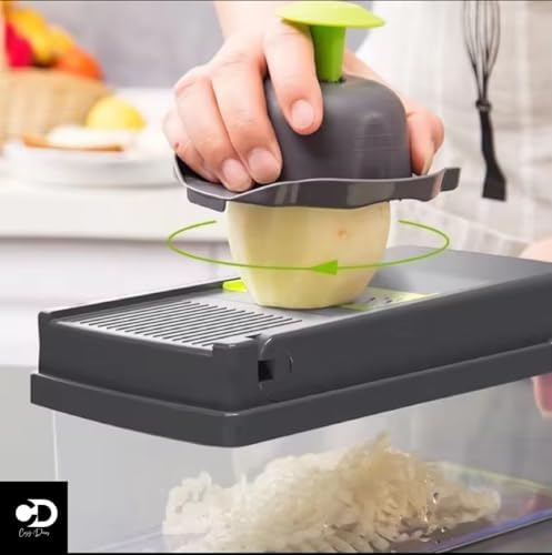 16 in 1 Vegetable Cutter Kitchen Tool with Container Kitchen Accessories Slicer Cutter Onion Chopper Dicer CUTTER - Image 3