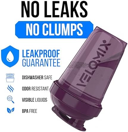 2 Pack 20oz Protein Shaker Bottle for Protein Mixes, Aqua Set