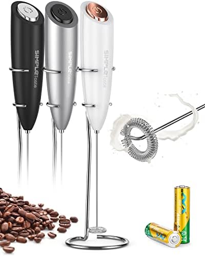 SIMPLETASTE Milk Frother Handheld Electric Foam Maker Battery Operated by SIMPLETaste