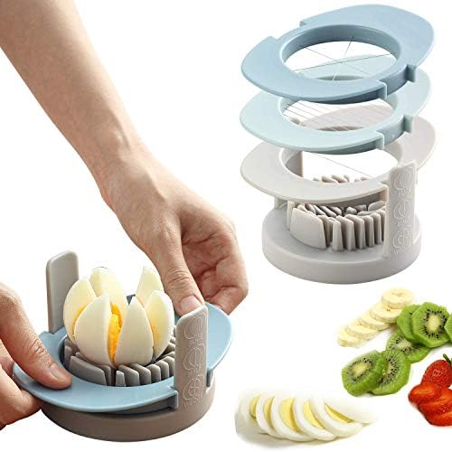 Ruibo Strawberry Slicer/Cutter With Stainless Steel Cutting Wires for Hard Boiled Egg Slicer Multicolour by Ruibo