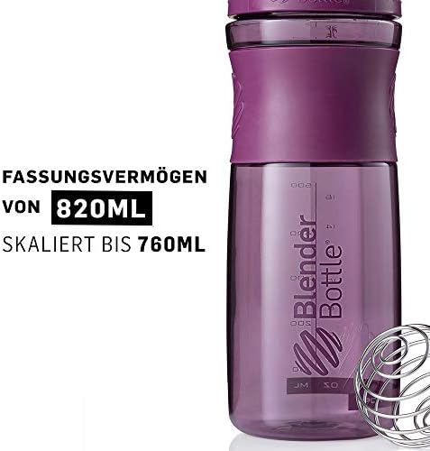 BlenderBottle SportMixer Tritan Grip Shaker Bottle, Plum/Plum, 28-Ounce - Image 3
