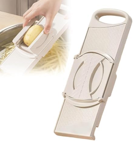 Vegetable Mandoline Slicer with Safe Hand Guard, One-Click Blade Switch by Unknown