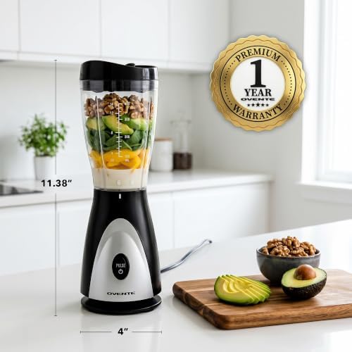 OVENTE Portable Personal Blender, 13.5 Oz, Black BLH1001B - Image 5