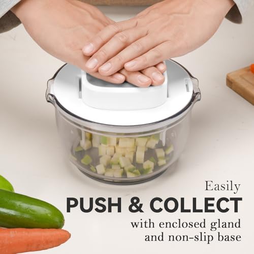 Vegetable Fruit Chopper Multi-functional Manual French Fries Cutter Potato Onion Tomato 3 Sizes Dicer with Bowl - Image 4