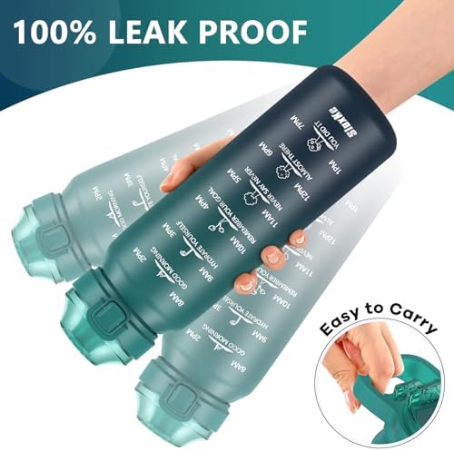 32oz Insulated Water Bottle with 2Lids(Straw Lid & Spout Lid), 1000ml Stainless Steel Water Bottle Double Walled Leakproof, Reusable Metal Bottle Keep Cold & Hot for Men, Women BLUE BLUE